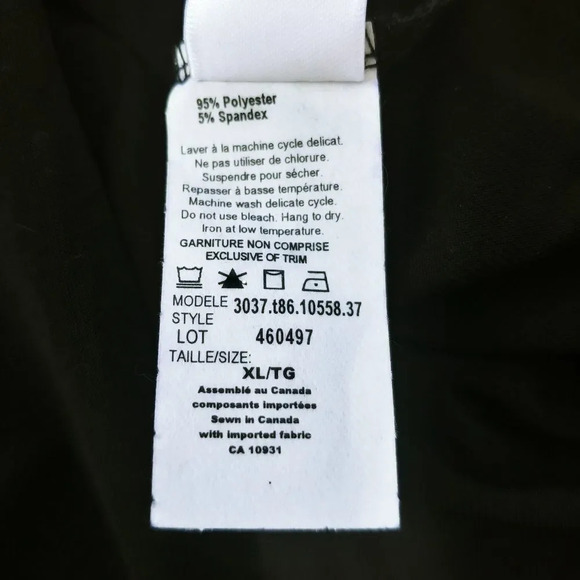 Laura Asymmetric Neckline Black Glittery Dots on the diagonal XL - Picture 8 of 8